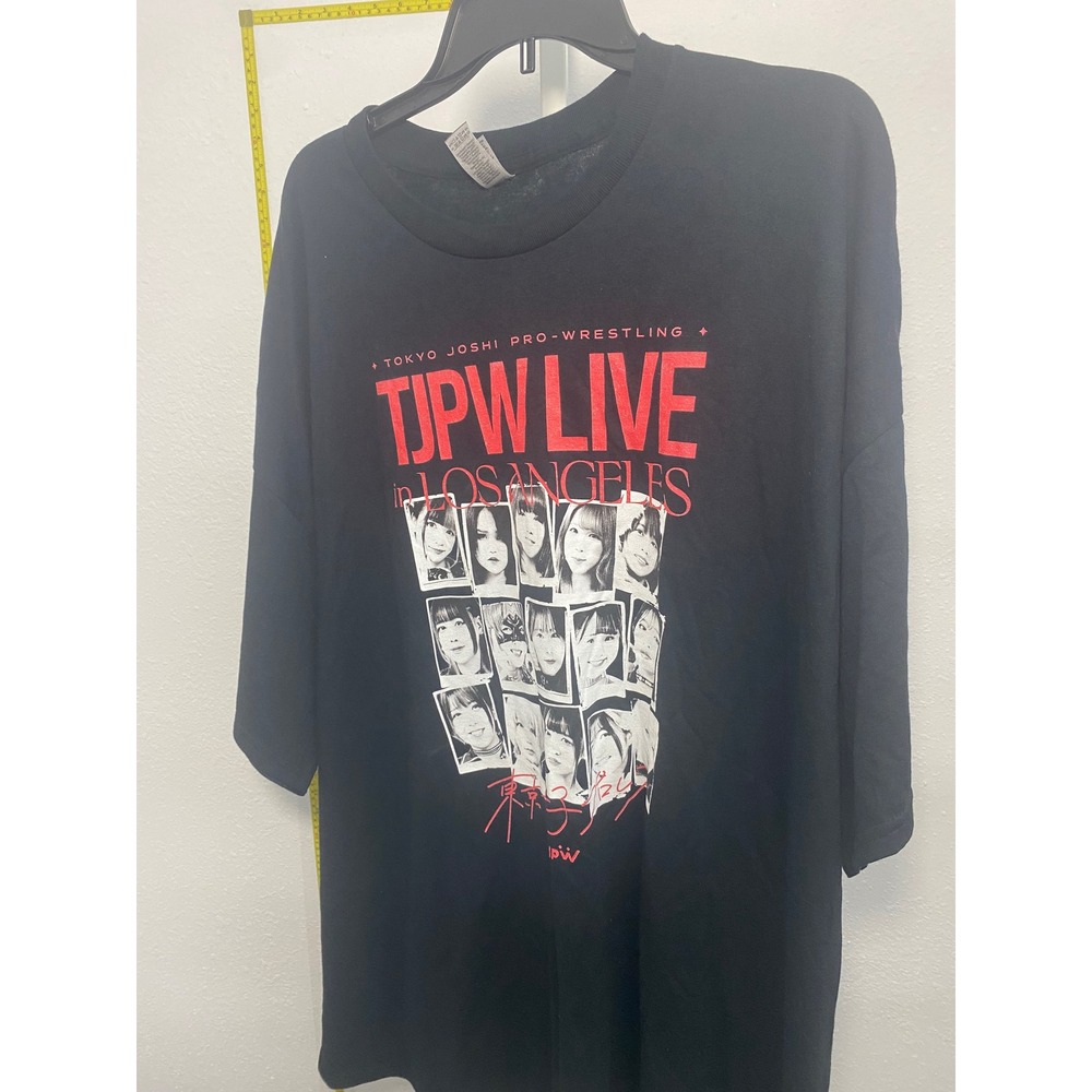 Tokyo Joshi Pro-Wrestling TJPW Live in Los Angeles Shirt Gildan‎ Mens 4XL Black